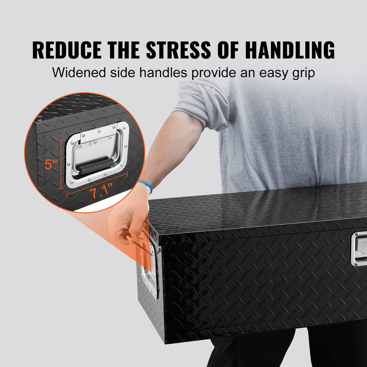 VEVOR lid open at 110 degrees for easy hands-free access