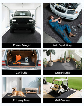VEVOR lifestyle garage setup showing protected workspace comfort