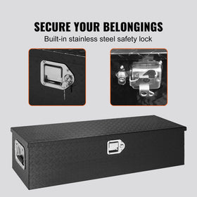 VEVOR stainless steel lock and two keys close-up offering theft deterrence