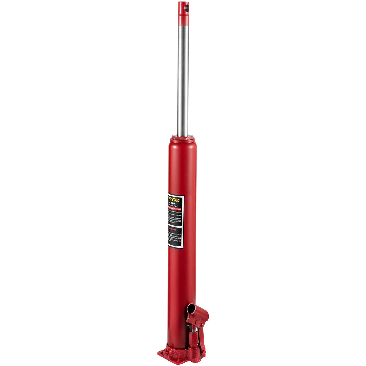 VEVOR long ram jack front view showing robust frame and capacity benefits