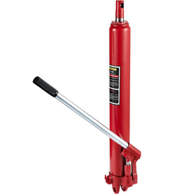 VEVOR long ram jack front view showing compact 8-ton capacity and robust build