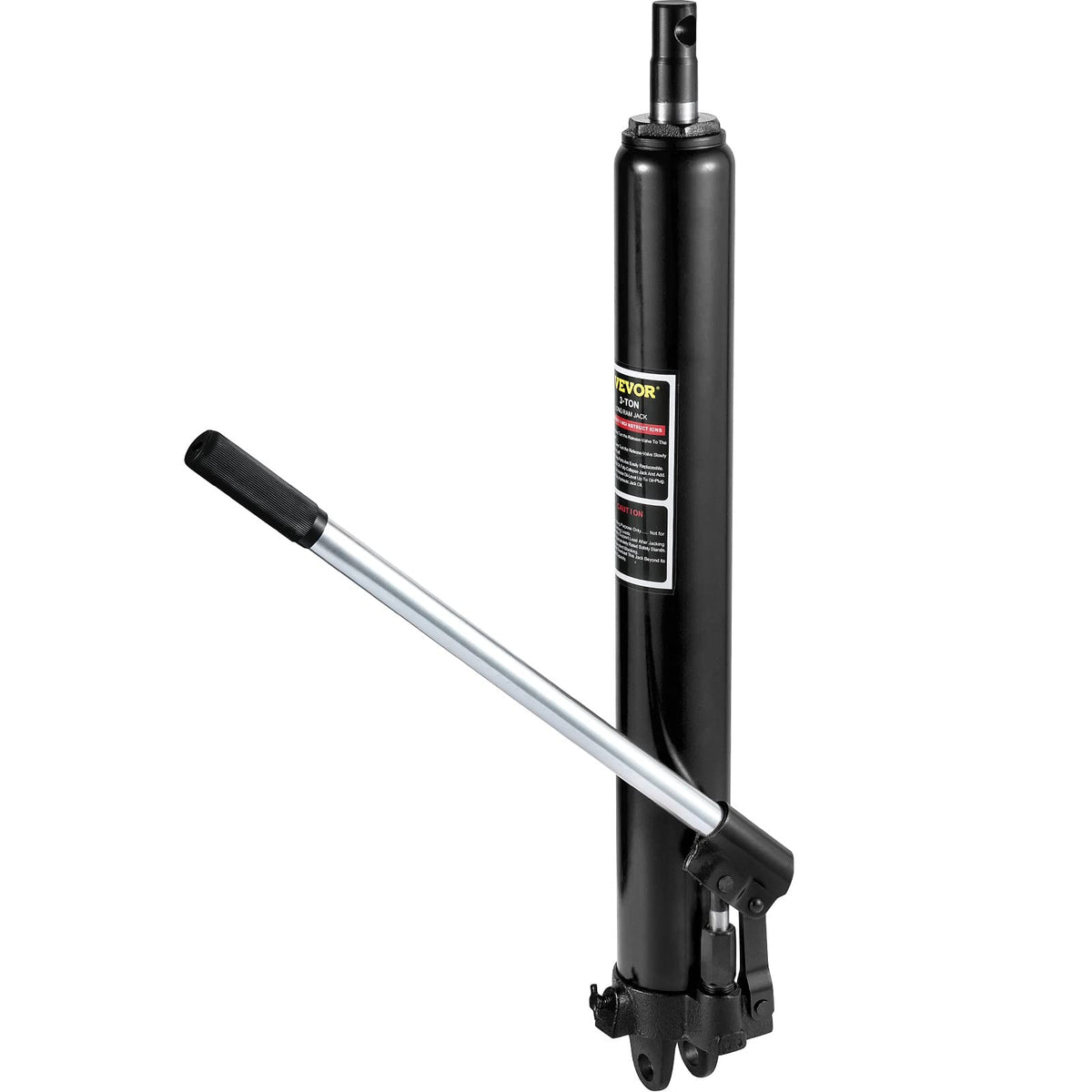 VEVOR front view of long ram jack showing compact profile and strong lift capability