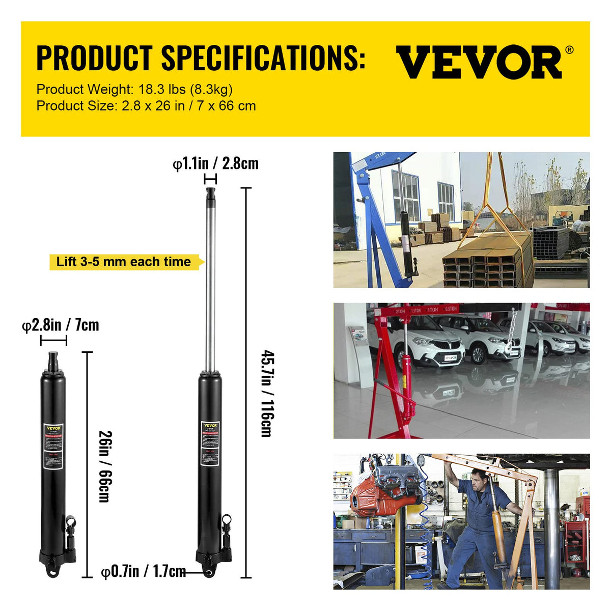 VEVOR powder-coated finish detail resisting oil and grime for long-lasting appearance