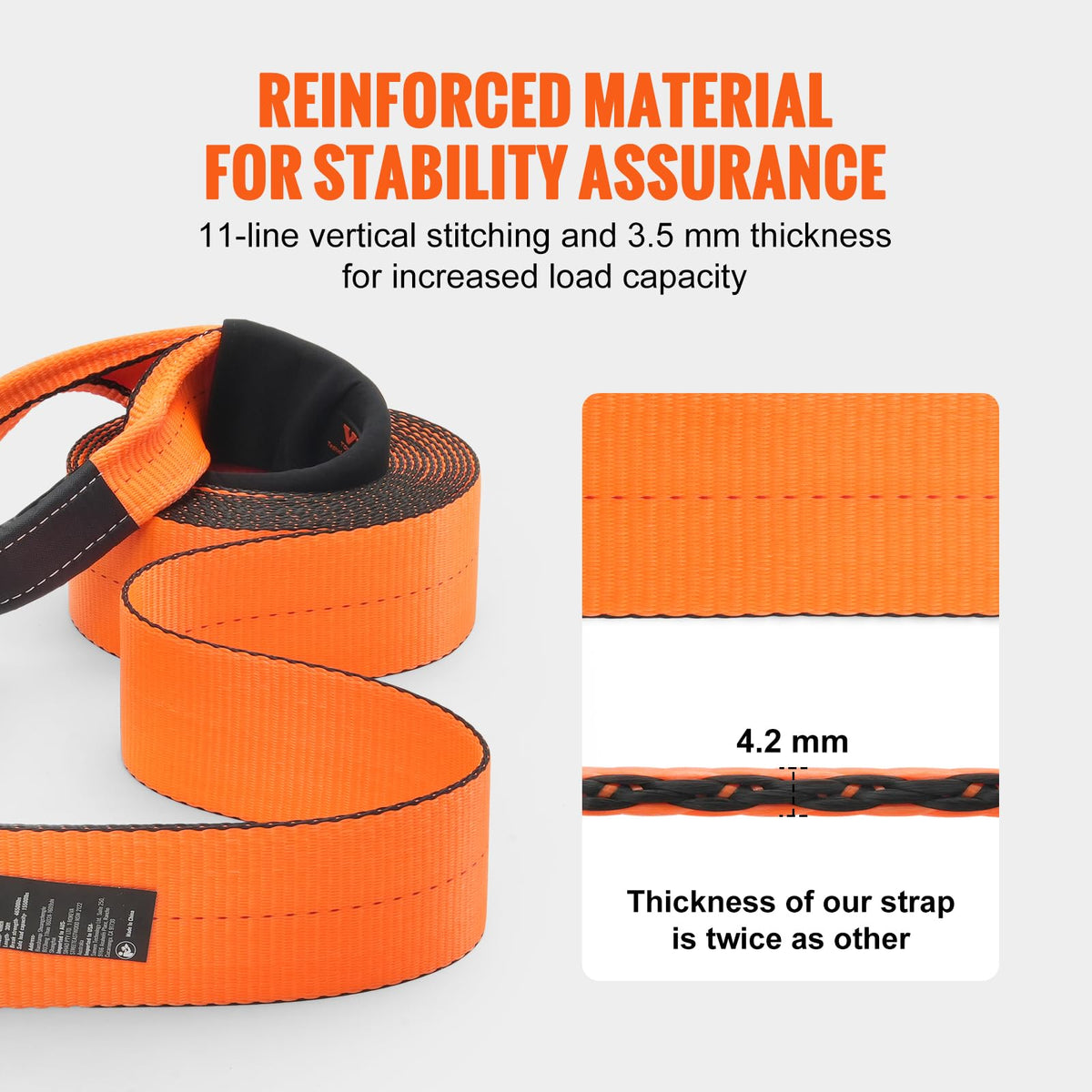 VEVOR loop end with protective sleeve preventing abrasion and wear