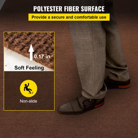 VEVOR waterproof TPR backing detail showing moisture protection benefit