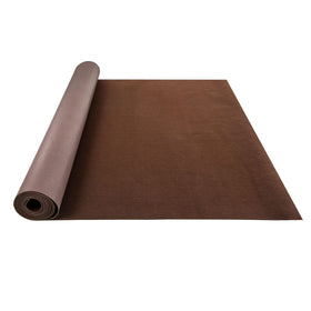 VEVOR carpet next to tape measure showing 6x18 ft scale and fit benefit