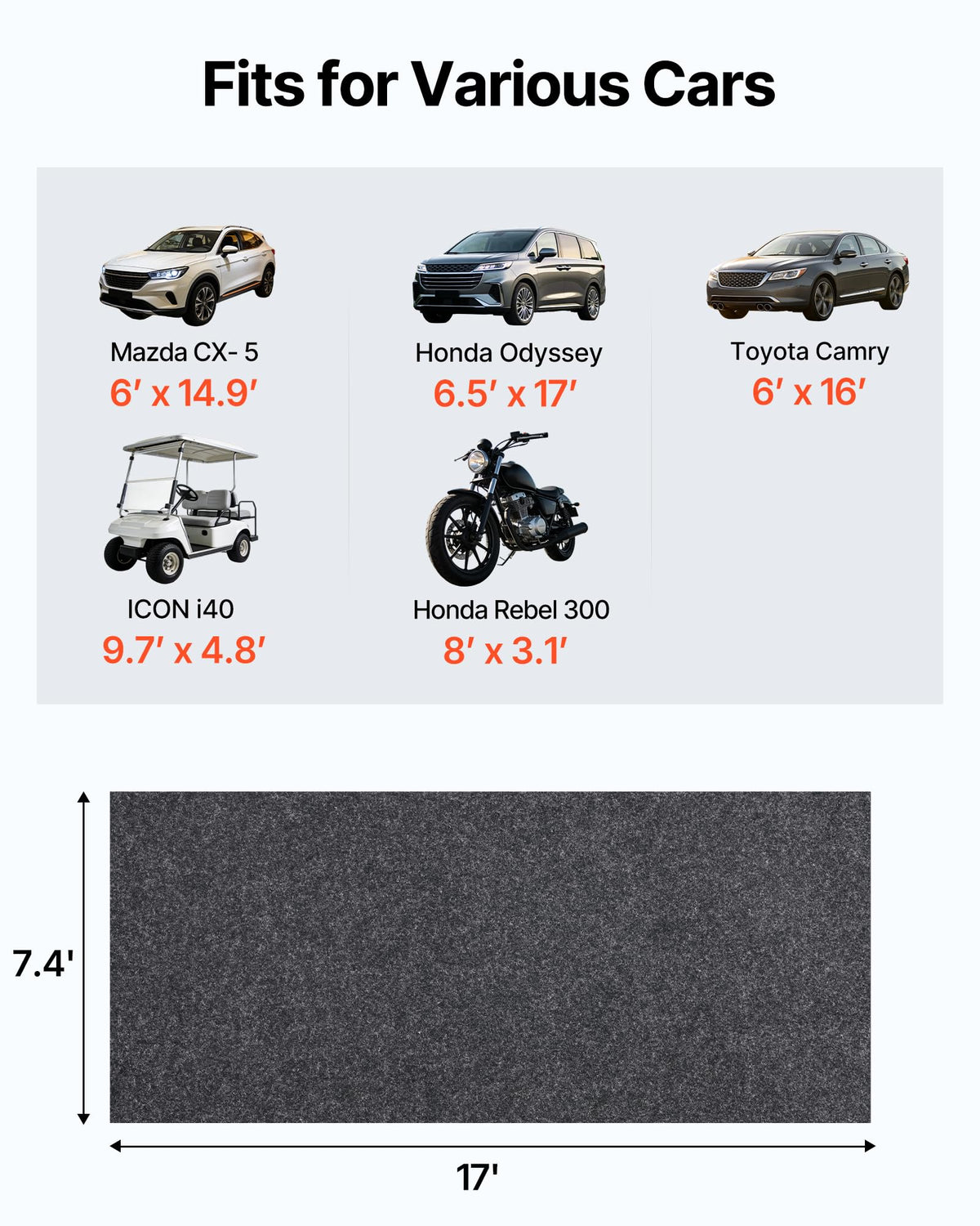 VEVOR mat close-up texture providing slip-resistant traction