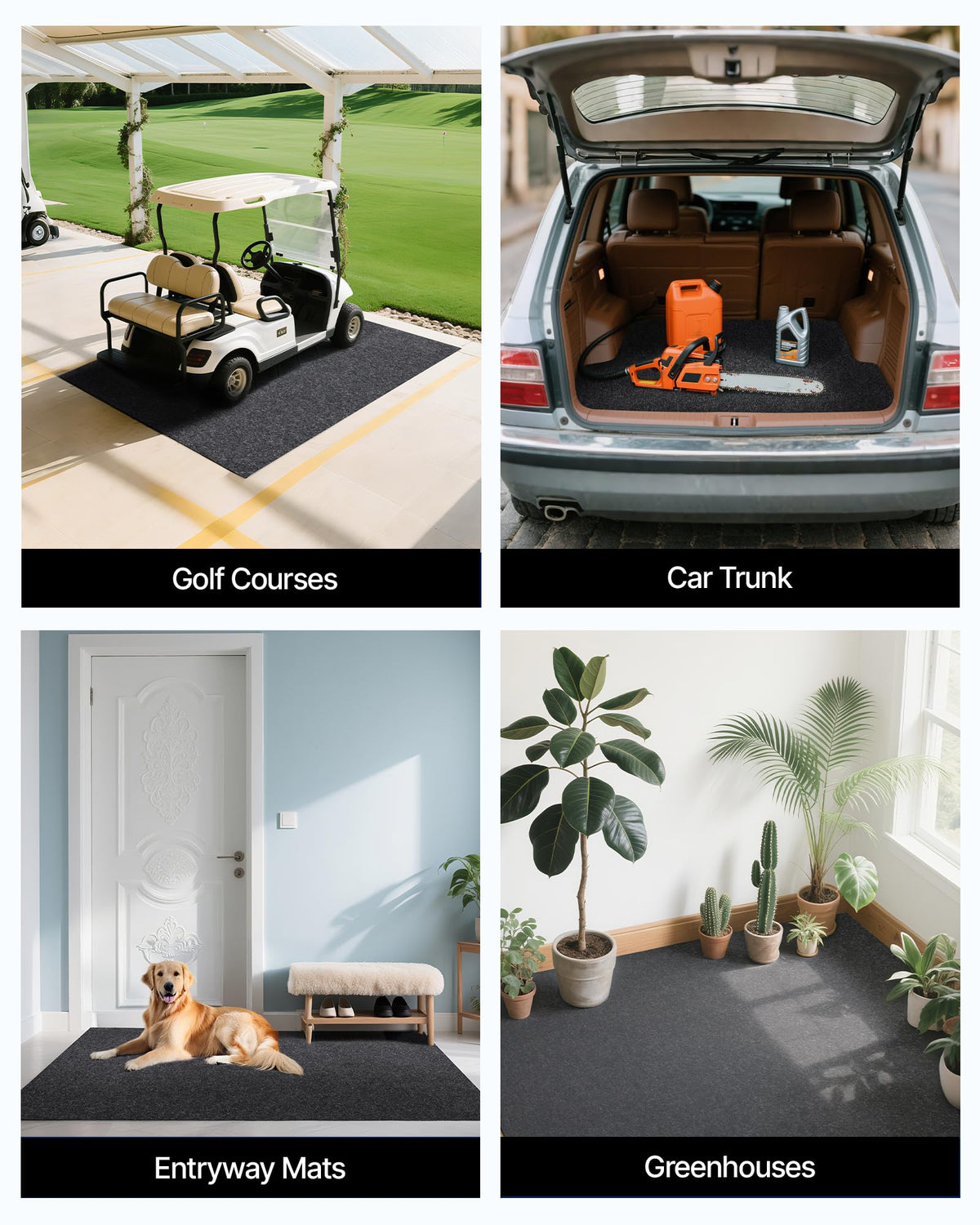 VEVOR mat lifestyle garage setting illustrating neat, protected floor