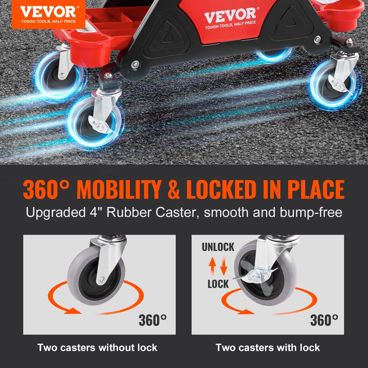 VEVOR seat cushion closeup displaying thick padding for longer comfort