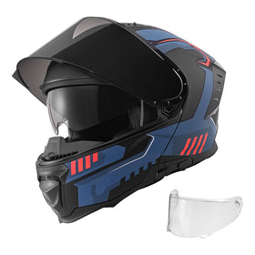 VEVOR modular helmet front view showing fit and protection benefit