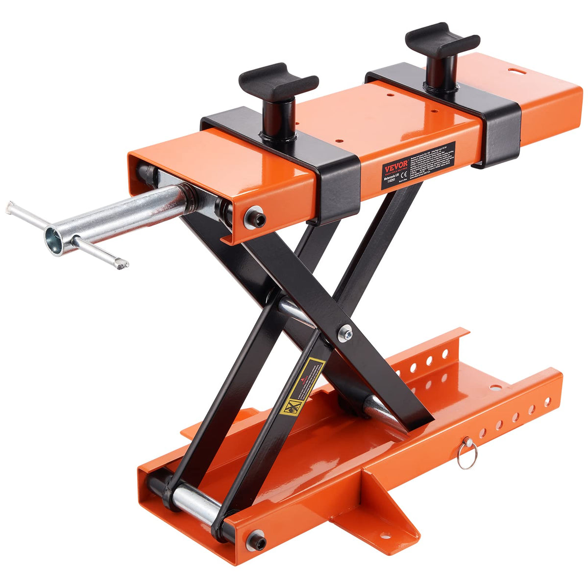 VEVOR front view of lift showing robust frame and load capacity benefit