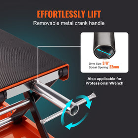 VEVOR safety pin mechanism securing lift height and preventing falls