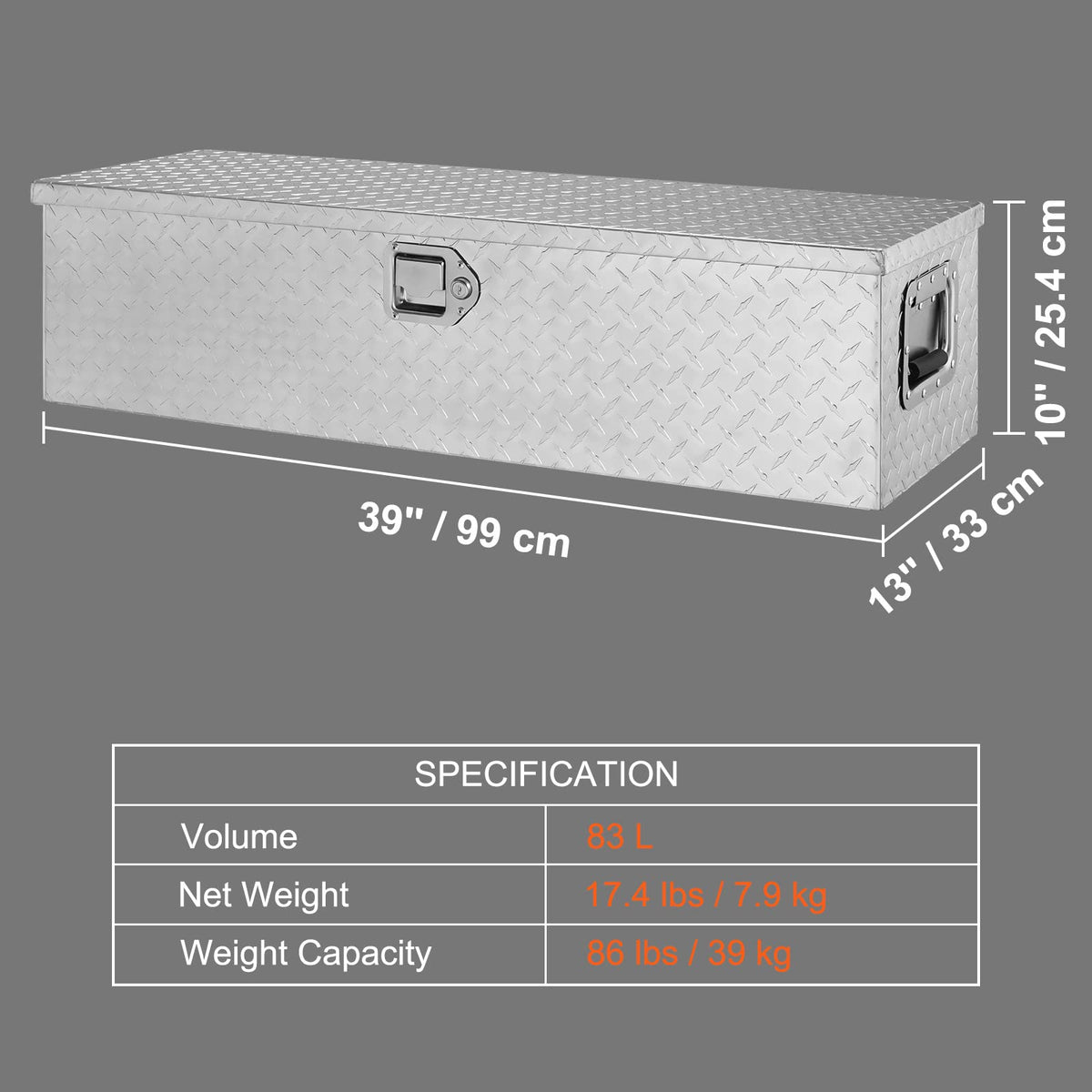 VEVOR mounted in pickup bed securing tools during travel