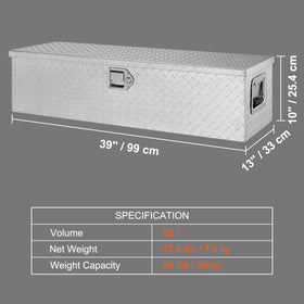 VEVOR mounted in pickup bed securing tools during travel