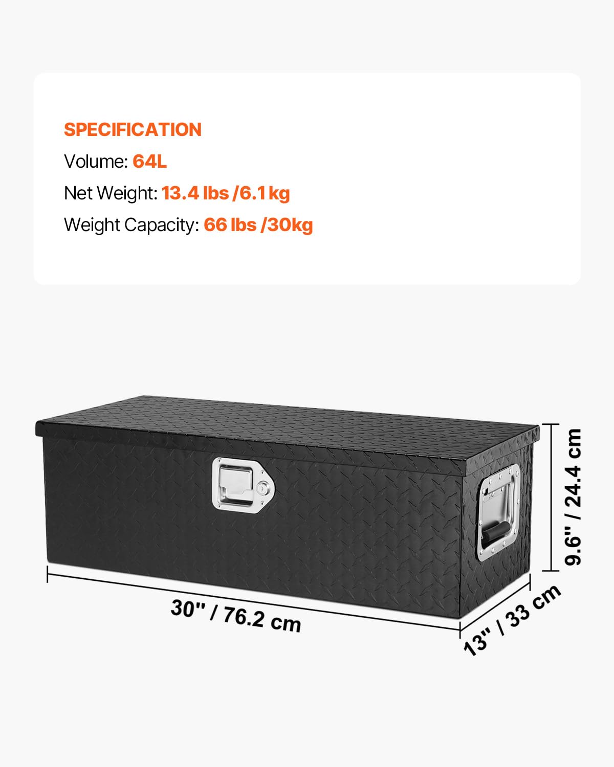 VEVOR mounted in a truck bed for secure transport benefit