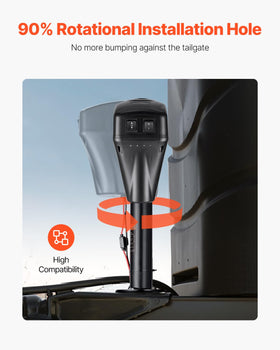 VEVOR mounting base and bolt pattern showing secure installation benefit