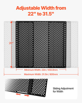 VEVOR pre-drilled mounting holes with included screws for fast installation
