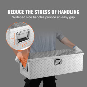 VEVOR open lid showing full interior access and organized storage
