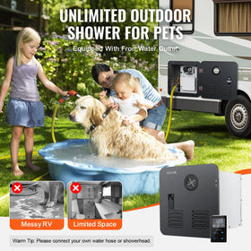 VEVOR front outlet with hose for outdoor rinsing tasks