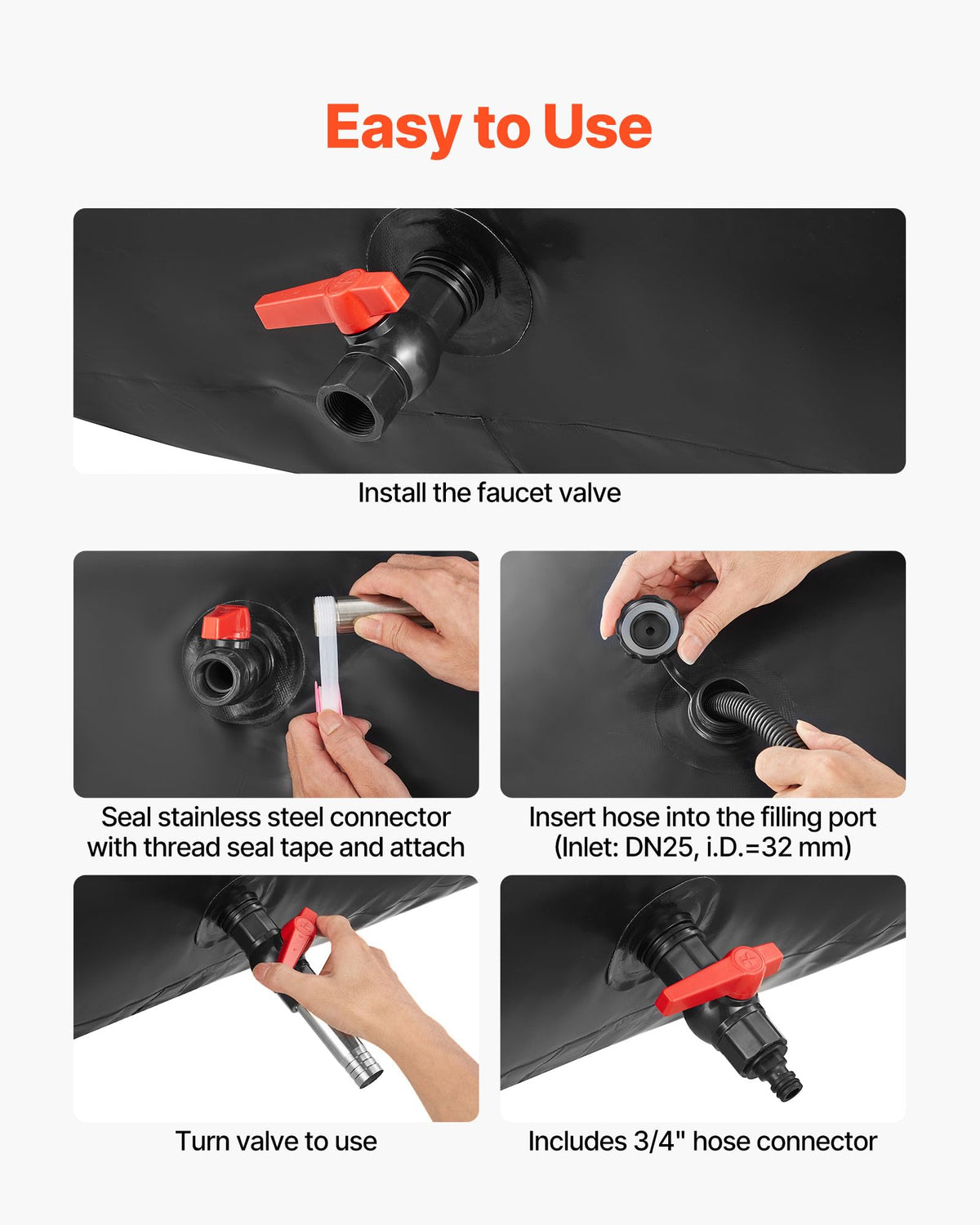 VEVOR outlet with faucet attached illustrating easy dispensing and user convenience