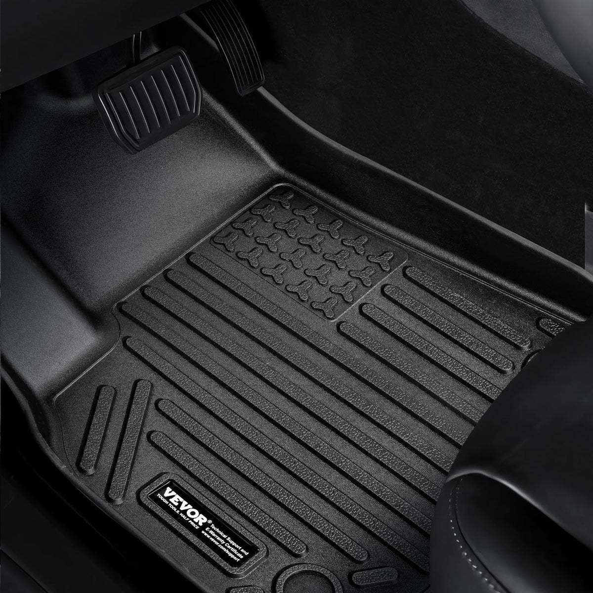VEVOR packaged mats with fasteners ready for tool-free installation