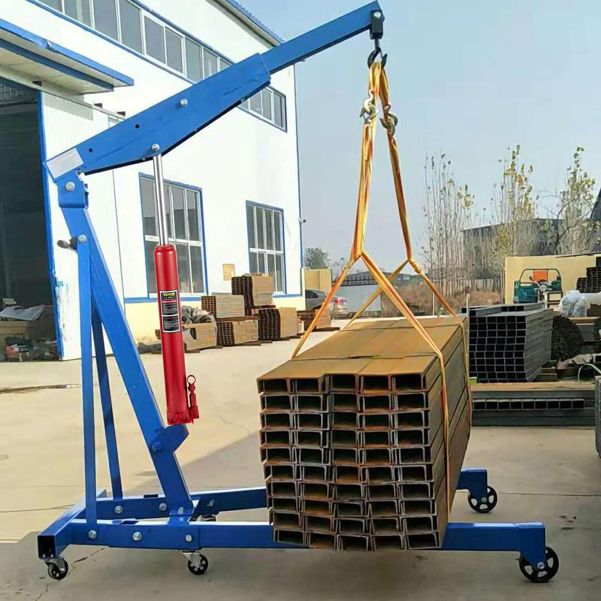 VEVOR painted steel finish close-up showing corrosion resistance advantage