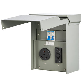 VEVOR installed at a campsite powering appliances during outdoor stay