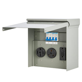 VEVOR panel in an outdoor setup powering appliances at a tailgate or worksite