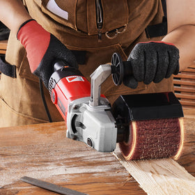 VEVOR polisher on workbench in workshop setting for professional and DIY projects