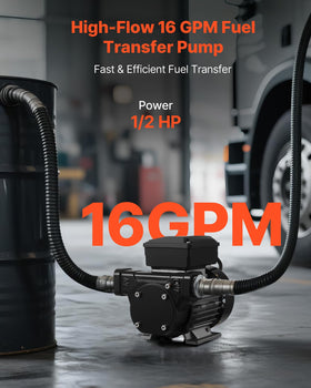 VEVOR pump side profile highlighting compact design and portability benefit