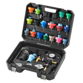 VEVOR case open showing organized 28-piece kit for quick setup and portability