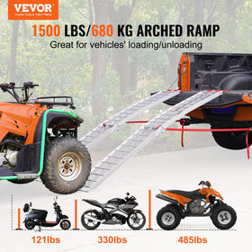 VEVOR ramp folded compact for easy transport and space-saving storage