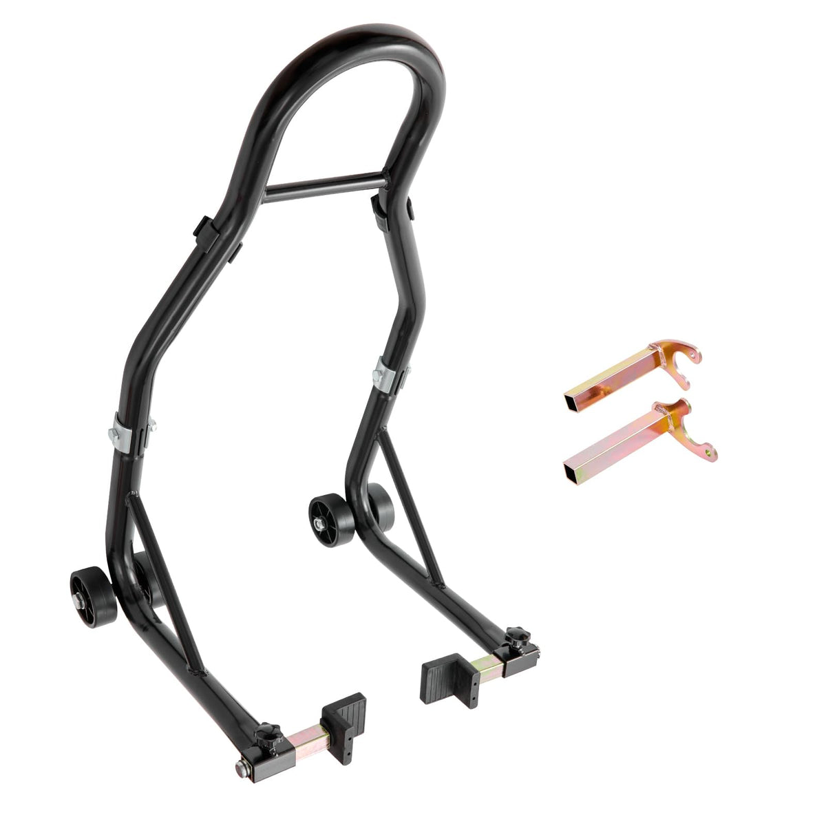 VEVOR rear stand front view showing sturdy frame and casters for stable lifting