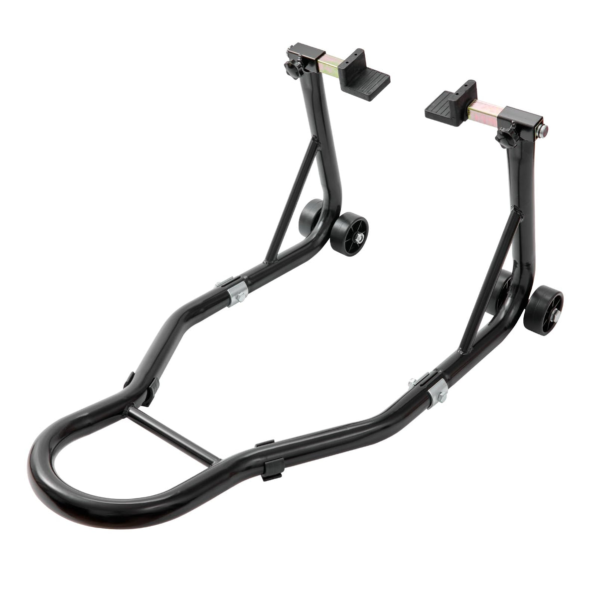 VEVOR rear stand beside wheel showing scale and compatibility for buyers