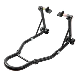 VEVOR rear stand beside wheel showing scale and compatibility for buyers