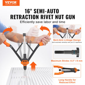 VEVOR handle close-up with rubber grip offering comfortable non-slip control