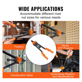VEVOR ergonomic rubber handle texture reducing slip and improving comfort
