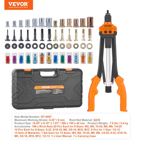 VEVOR installed rivet nut in an automotive panel proving secure threaded anchor