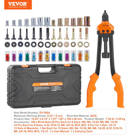 VEVOR tool beside ruler for size comparison illustrating portability and scale