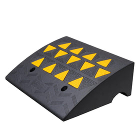VEVOR ramp in-use by wheelchair demonstrating accessibility benefit