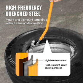 VEVOR rubber grip handle ergonomics reduce operator fatigue