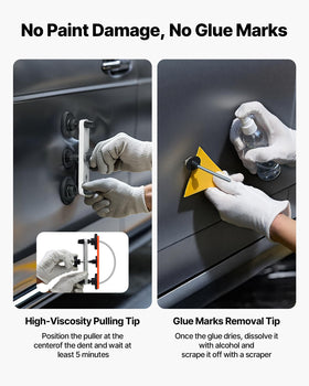 VEVOR rubber hammer and scraper for controlled finishing and cleanup