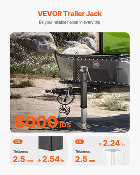 VEVOR close-up of weld flange showing strong mounting support