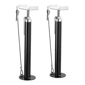 VEVOR front view of slide out support jacks showing sturdy steel stability