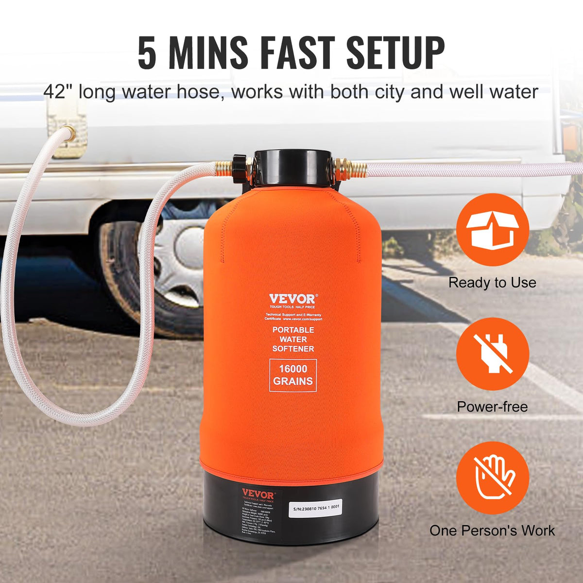 VEVOR ergonomic handle lifestyle shot for simple transport and on-the-go use