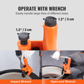VEVOR size comparison with measuring tape highlighting 11.5 lb lightweight portability benefit