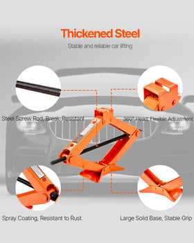 VEVOR scissor jack telescoping lug wrench for extra leverage on lug nuts