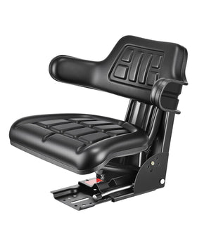 VEVOR front view of universal forklift seat showing ergonomic shape and padding