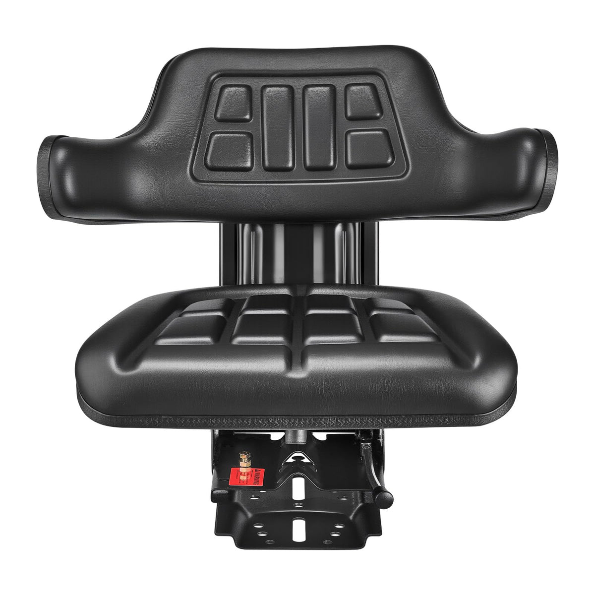 VEVOR seat next to ruler showing dimensions and scale for mounting check