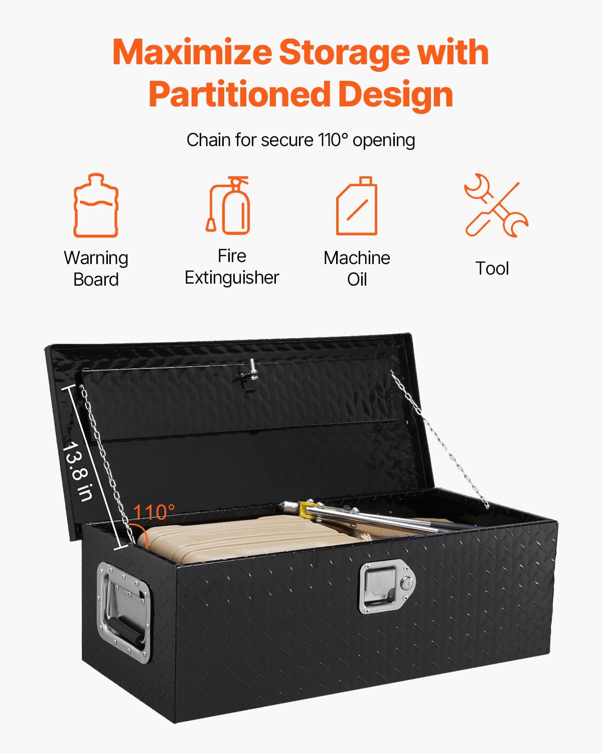 VEVOR reinforced side handle detail for easier carrying